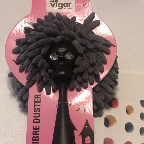 New Black Skully Rhinestone Eyes Microfibre Duster (I-9) - Picture 2 of 16